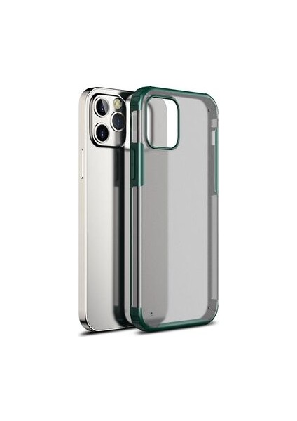iPhone 12 Pro Sert Yapılı ve Köşe Korumalı Arkası Buğulu Şık Volks Premium Kılıf
