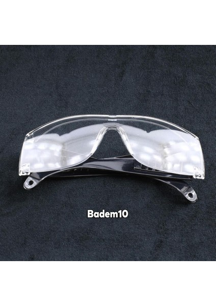 12 adet şeffaf koruyucu gözlük, UV, lazer ve laboratuvar kullanımı için ideal indirimleri