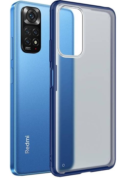Redmi Note 11 Global Sert Yapılı ve Köşe Korumalı Arkası Buğulu Şık Volks Premium Kılıf