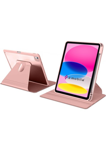 iPad Air 13 Inç M2 M3 2024 2025 Uyumlu Kılıf Simplism 360 Dönen Yatay Dikey Standlı Kalemlik Bölmeli