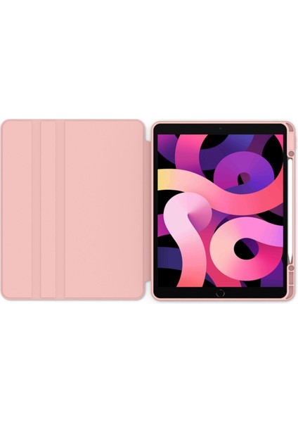 iPad Air 13 Inç M2 M3 2024 2025 Uyumlu Kılıf Simplism 360 Dönen Yatay Dikey Standlı Kalemlik Bölmeli