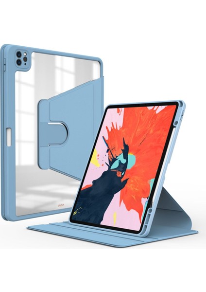 iPad Air 13 Inç M2 M3 2024 2025 Uyumlu Kılıf Simplism 360 Dönen Yatay Dikey Standlı Kalemlik Bölmeli modelleri