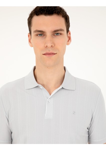 Erkek Açık Gri Slim Fit Tişört 50284327-VR001 fiyatları