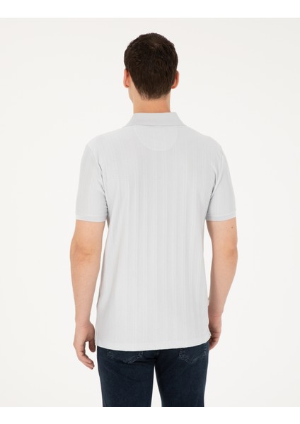 Erkek Açık Gri Slim Fit Tişört 50284327-VR001 indirimleri