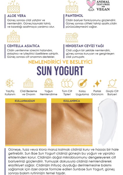 Sunbae Bronzlaştıran Scrub Peeling + Bronzlaşma Losyonu + Bronzluk Koruyucu Nemlendiren Vücut Yoğurdu