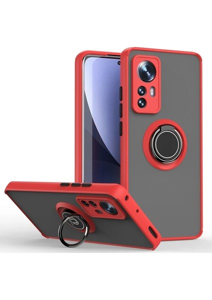 Xiaomi Mi 12 Lite Kılıf Montreal Yüzüklü Mat Kapak