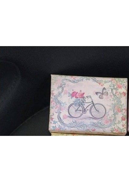 Karton Hediyelik Kutu Bisiklet Kelebek Çiçek Rastgele 10X7X6CM Ahşappp Best Wish Koleksiyon 1 Adet