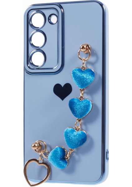 Samsung Galaxy S23 Kılıf Galvanik Darbeye Dayanıklı Tpu Telefon Kılıfı, Askı-Mavi Için (Yurt Dışından)