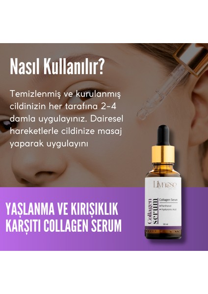 Yaşlanma Belirtilerini Gidermeye Yardımcı Collagen Serum 30 ml