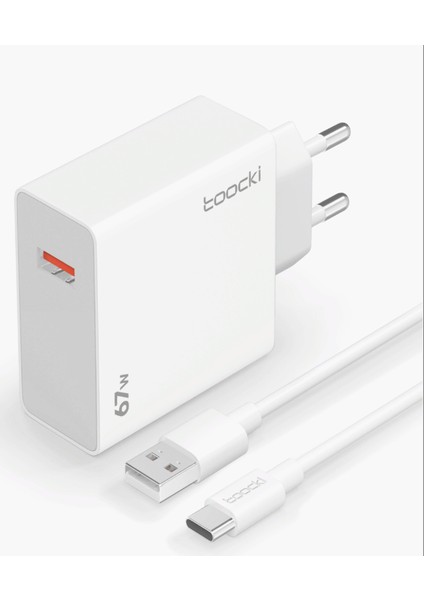 67W USB Süper Hızlı Şarj Güç Adaptörü 6A Tip-C Kablo Hızlı Şarj Xiaomi Samsung Macbook Uyumlu