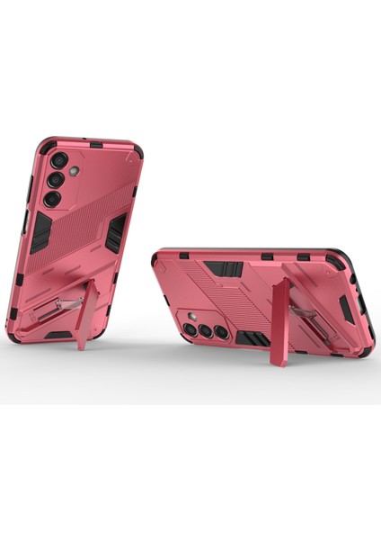 Samsung Galaxy M15 5g Kılıf Için Kickstand Çizilmez Pc + Tpu Zırh Telefon Kapağı-Gül (Yurt Dışından)