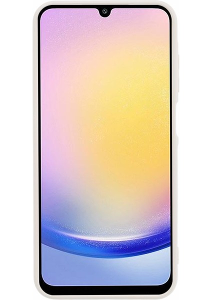 Samsung Galaxy A15 4g/5g Kılıf Tpu+Fiber Astar Yumuşak Dokunmatik Telefon Kapak Lens Koruma-Beyaz (Yurt Dışından)