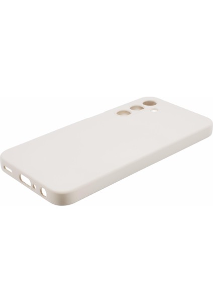 Samsung Galaxy A15 4g/5g Kılıf Tpu+Fiber Astar Yumuşak Dokunmatik Telefon Kapak Lens Koruma-Beyaz (Yurt Dışından)