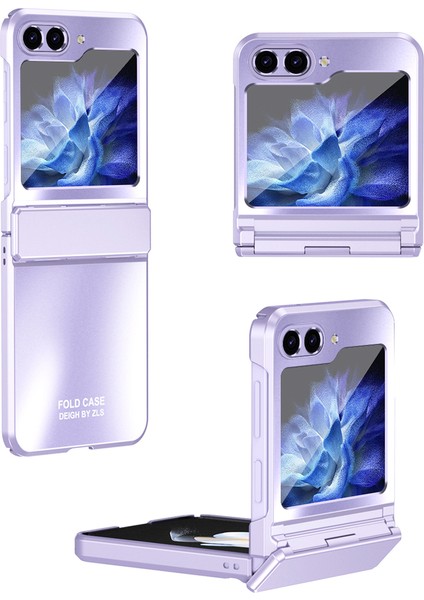Samsung Galaxy Z Flip6 5g Kılıf Galvanik Pc Sert Telefon Kapağı-Mor Için (Yurt Dışından)