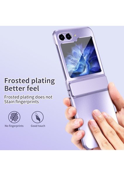 Samsung Galaxy Z Flip6 5g Kılıf Galvanik Pc Sert Telefon Kapağı-Mor Için (Yurt Dışından)