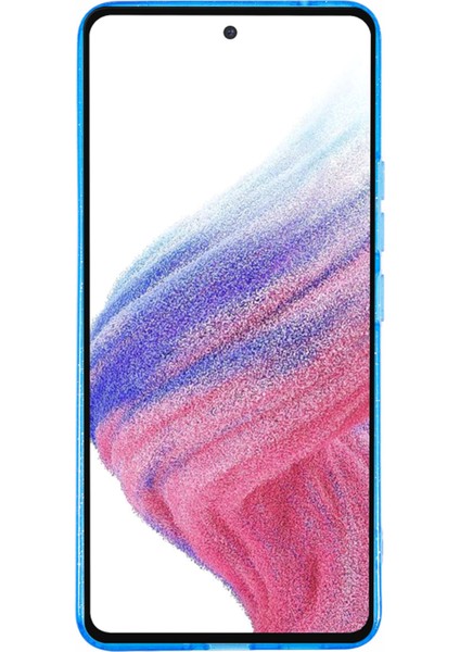 Samsung Galaxy A53 5g Kılıf Parıltılı Yüzey Şok Emici Telefon Koruyucu-Şeffaf Mavi (Yurt Dışından)