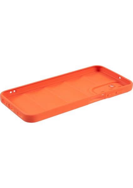Samsung Galaxy A24 4G(162,1 x 77,6 x 8,3mm) Kılıf Aşağı Ceket Tasarımı Kalu Tpu Telefon Kapağı-Turuncu (Yurt Dışından)