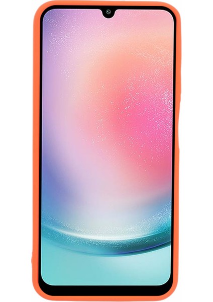 Samsung Galaxy A24 4G(162,1 x 77,6 x 8,3mm) Kılıf Aşağı Ceket Tasarımı Kalu Tpu Telefon Kapağı-Turuncu (Yurt Dışından)