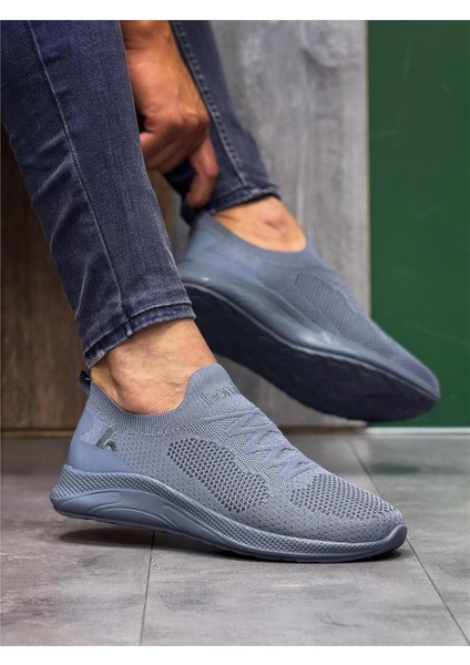 Bağcıksız Triko Spor Ayakkabı-Gri fiyatları