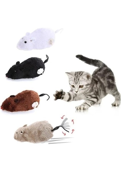 Home Kedi Oyuncağı,kurmalı Fare Kedi Egzersiz ve Eğitim Oyuncağı,peluş Kedi Oyuncağı