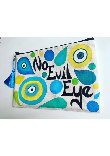 - "No Evil Eye" - Nazar Değmesin - Portföy/Clutch Çanta modelleri
