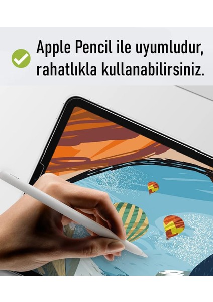 Apple iPad Air 6. Nesil 11 Inç 2024 Uyumlu Temperli Kırılmaz Ekran Koruyucu