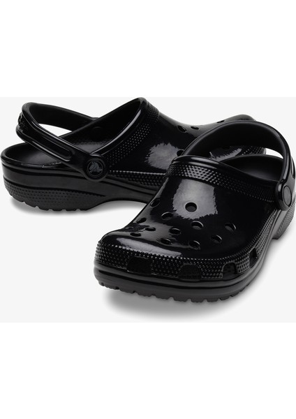 Classic High Shine Clog Kadın Siyah TERLIK.001 modelleri