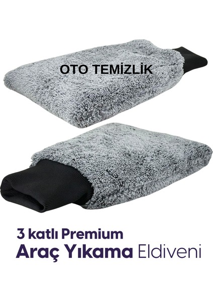 Oto Temizlik Mikrofiber Oto Yıkama Eldiveni - Araç Yıkama Eldiveni -Oto Temizlik