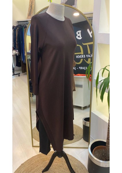 Triko Tunik Kahve 6001