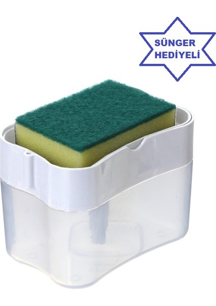 Sabunluk Hazneli Basmalı Büyük Boy (Beyaz)