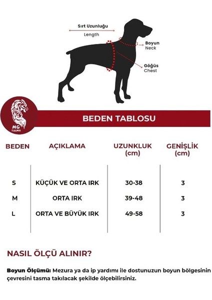 MgTasma Yumuşak Dokulu Kolon Köpek Tasması, Köpek Boyun Tasması Haki-Siyah