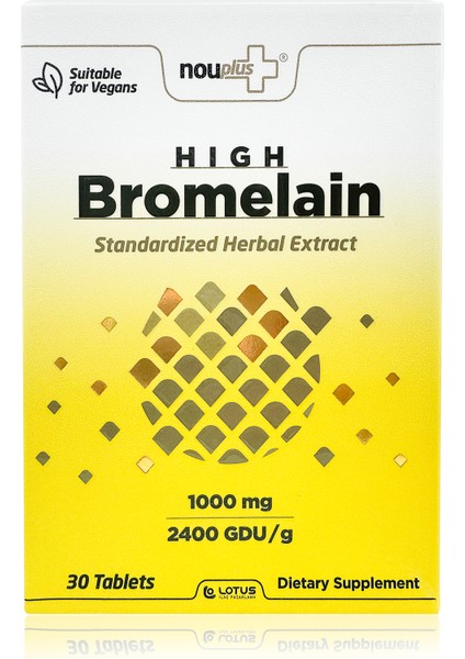 Hing Bromelain 1000MG 30 Tablet