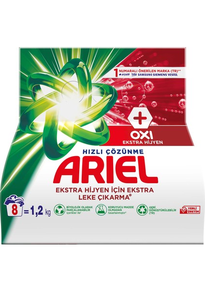 Oxi Extra Hijyen 1.2 Kg Toz Çamaşır Deterjanı