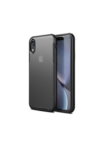 iPhone XR Kılıf Köşeleri Airbagli ve Sert Yapılı Mat Halozen Premium Kapak