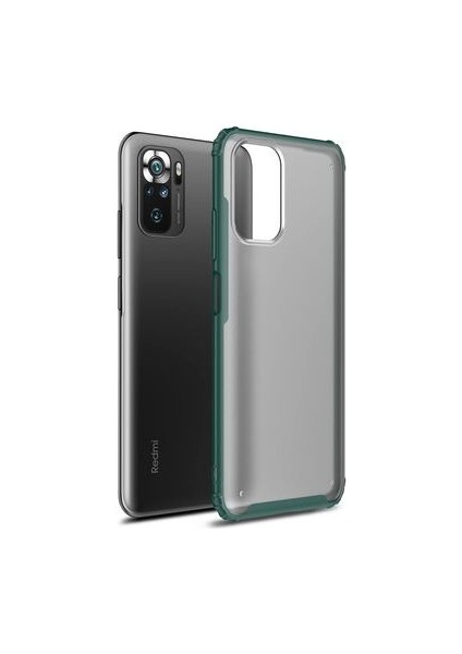 Redmi Note 10 Sert Yapılı ve Köşe Korumalı Arkası Buğulu Şık Volks Premium Kılıf
