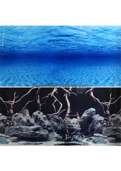 No.5 Tarzı 40CMY x 80CML 30CM 40CM 50CM Akvaryum Arka Plan Posteri Ahşap Çift Taraflı Balık Tankı Dekoratif Okyanus Manzara Resim Duvar Dekoru Parlak (Yurt Dışından) modelleri