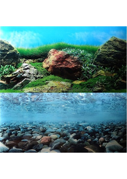 No.5 Tarzı 40CMY x 80CML 30CM 40CM 50CM Akvaryum Arka Plan Posteri Ahşap Çift Taraflı Balık Tankı Dekoratif Okyanus Manzara Resim Duvar Dekoru Parlak (Yurt Dışından) indirimleri