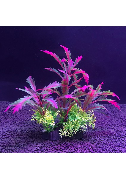 No.4 Tarzı M Yapay Akvaryum Dekor Bitkileri Su Otları Süsleme Su Bitkisi Balık Tankı Çim Dekorasyon Aksesuarları 12 Çeşit (Yurt Dışından)