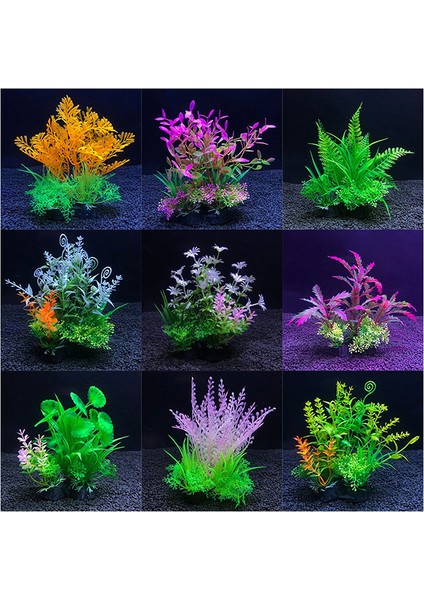 No.4 Tarzı M Yapay Akvaryum Dekor Bitkileri Su Otları Süsleme Su Bitkisi Balık Tankı Çim Dekorasyon Aksesuarları 12 Çeşit (Yurt Dışından) fiyatları