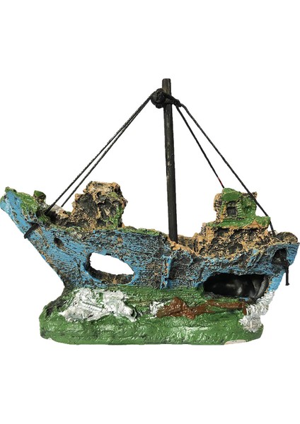 Bir Stil Ana Sayfa Akvaryum Süs Batık Batık Akvaryum Süs Yelkenli Tekne Destroyer Balık Tankı Tank Akvaryum Süs Süsleme (Yurt Dışından)