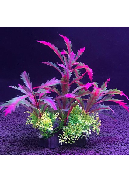 P518 Stili M Beden 1 Adet Akvaryum Yapay Su Bitkileri Plastik Simülasyon Su Çim Dekorasyon Parlak Renkli Balık Tankı Peyzaj Süsleme (Yurt Dışından) fiyatları