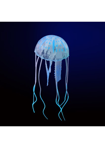 C Stili 5X15CM Renk Floresan Yapay Denizanası Balık Tankı Akvaryum Dekor Mini Denizaltı Süs Balık Tankı Peyzaj Süslemeleri (Yurt Dışından)