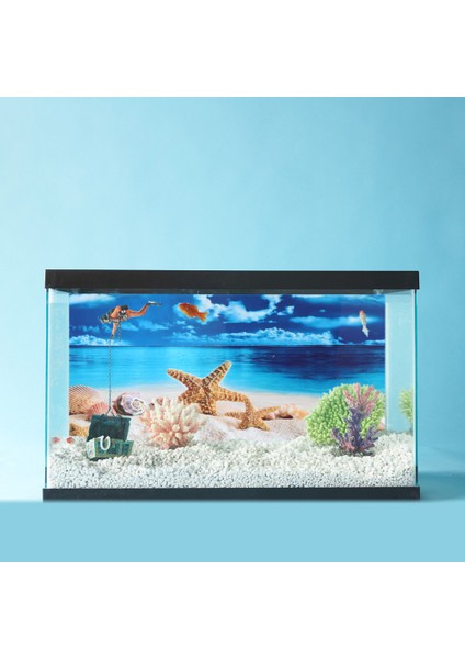Renkli Stil 122X50X0.1CM Akvaryum Arka Planı Duvar Resmi Akvaryum Arka Planı Dekoratif Etiket (Renkli) (Yurt Dışından) indirimleri