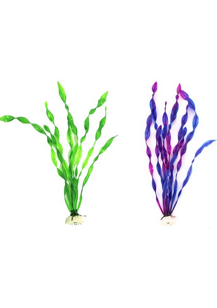 Yeşil Stil Yapay Plastik Su Tesisi Çim Akvaryum Süslemeleri Bitkiler Balık Tankı Çim Çiçek Süsleme Dekor Su Aksesuarları (Yurt Dışından) modelleri