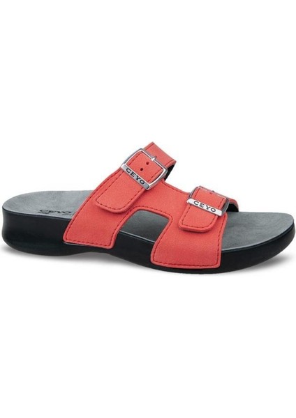 3400-19 Anatomik Taban Kadın Terlik Kırmızı 36-40