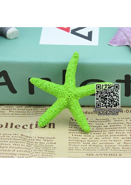 Yeşil Stil Resim Olarak Akvaryum Reçine Malzemesi Yapay Denizyıldızı Deniz Yıldızı, Akdeniz Deniz Tarzı Okyanus Dekorasyon Balık Tankı Için Renkli Su Manzarası (Yurt Dışından)