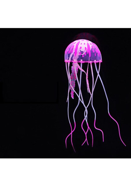 Gül Kırmızısı 5x 15 cm Stili 11 Yapraklar Silikon Parlayan Yapay Balık Tankı Akvaryum Mercan Bitkileri Sualtı Süs Balık Tankı Akvaryum Dekor Aksesuarları (Yurt Dışından)