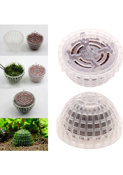 Gösterilen Stil Gibi 1 Adet Canlı Bitkiler Tutucu Balık Tankı Medya Yosun Topu Filtre Akvaryum Moss Ağacı Filtresi Sucul Hayvanlar Mineral Topları Akvaryum Dekorasyonu (Yurt Dışından) modelleri