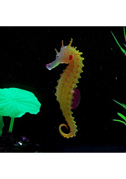 Turuncu Tarzı M Beden Yapay Akvaryum Deniz Atı Hipokampus Süsleme Balık Tankı Denizanası Dekoru Yeni (Yurt Dışından)