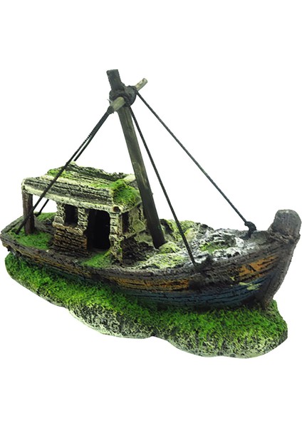 B Tarzı M Beden 2019 Sıcak Akvaryum Balık Tankı Peyzaj Korsan Batığı Dekor Reçine Tekne Süs Akvaryum Aksesuarları Dekorasyon #y5 (Yurt Dışından)